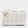 Bottega Veneta Padded Cassette Bag In White Lambskin