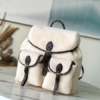 Louis Vuitton Backpack Shearling Handbag – White