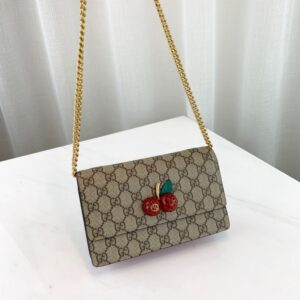 Replica Gucci GG Supreme Mini Bag With Cherries MM 481290
