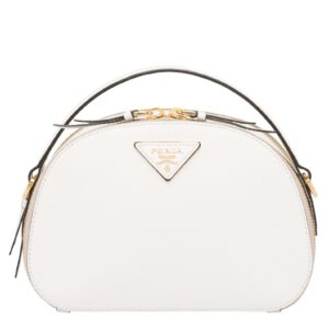 Prada Odette White Saffiano Leather Bag