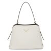 Prada Matinee Small Bag In White Saffiano Leather