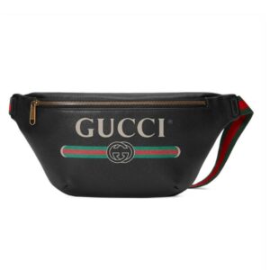 Replica Gucci Print Leather Belt Bag 493869
