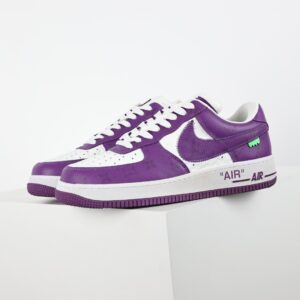 Original Box Version with Accessories Louis Vuitton Air Force 1 Low LV Air Force Low-Top Casual Shoes, Sneakers, Skate Shoes Men's Shoes, Women's Shoes White & Purple