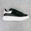 Alexander McQueen Black White-Tongue Low-Top Skate Shoes Casual Footwear Platform Shoes Height-Enhancing Shoes Men's Shoes Women's Shoes 553680WHGP51070