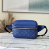 Louis Vuitton Saffiano Outdoor Waist Bag – Blue