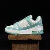 Louis Vuitton Trainer Cowhide Leather Tiffany Green Low-Top Casual Shoes Sneakers Sports Shoes Men's Shoes Women's Shoes 1A8KBQ