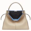 Fendi Beige Peekaboo X Lite Large Bag