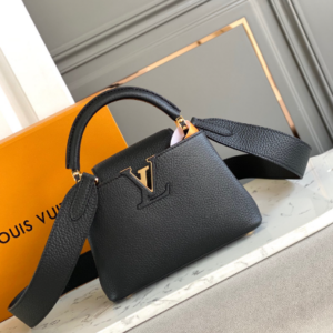 Louis Vuitton Capucines BB Galet Mini Bag – Black