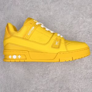 Louis Vuitton Trainer Yellow Low-Top Casual Shoes Sneakers Men's Shoes Women's Shoes 1AARG0