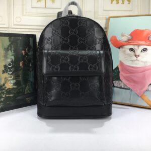 Replica Gucci Double G embossed backpack