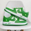 Original Box Version with Accessories Louis Vuitton x Nike Air Force 1 Low Green Low-Top Cowhide Leather Casual Shoes Sneakers Skate Shoes Men's Shoes Women's Shoes 1A9V9V