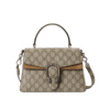 Replica Gucci Small Dionysus Top Handle Bag 739496 Taupe Suede Trim