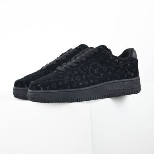 Original Box Version with Accessories Louis Vuitton Air Force 1 Low LV Air Force Low-Top Casual Shoes, Sneakers, Skate Shoes Men's Shoes, Women's Shoes Black 1A9VD7