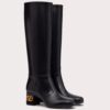 Valentino Heritage Boots 60mm In Black Calfskin Leather