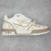 Louis Vuitton LV Trainer Low-top casual trainers Sneakers Men's and women's footwear Off-white Velcro fastening 1AHTUE