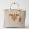 Prada Large Blend Tote Bag in Linen