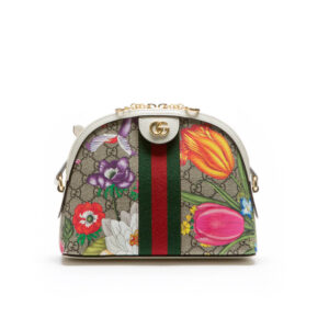 Replica Gucci Ophidia GG Flora Small Shoulder Bag 499621