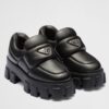 Prada Loafers in Black Soft Padded Nappa Leather