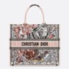 Dior Book Tote Bag In Multicolor La Force Embroidery