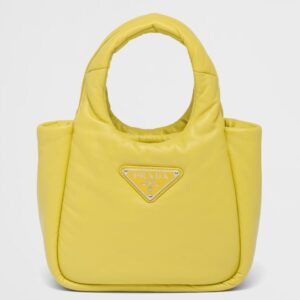 Prada Small Top-handle Bag in Yellow Nappa Leather