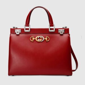 Replica Gucci Zumi Smooth Leather Medium Top Handle Bag 564714