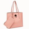 Fendi Pink Kan I F Logo Shopper Bag