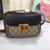 Replica Gucci Padlock mini bag Black/White