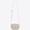 Saint Laurent LE 61 Camera Bag In White Leather
