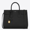 Saint Laurent Small Sac De Jour Bag In Black Leather