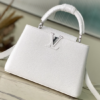 Louis Vuitton Capucines Taurillon Medium Handbag – White