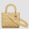 Dior Small Lady Dior My ABCDior Bag in Pastel Yellow Lambskin