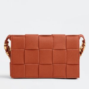 Bottega Veneta Cassette Bag In Maple Grained Leather