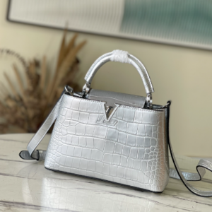 Louis Vuitton Capucines BB Handbag – Silver