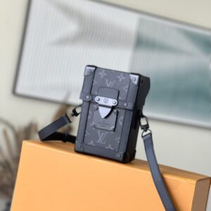 Louis Vuitton Vertical Trunk Mini Handbag – Black