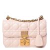 Dior Small Dioraddict Flap Bag In Pink Lambskin