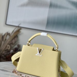 Louis Vuitton Capucines Medium Handbag – Yellow