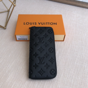 Louis Vuitton Monogram Shadow Zippy Vertical Wallet – Black