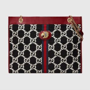 Replica Gucci Rajah GG Tweed Large Tote 537219