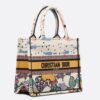 Dior Small Book Tote Bag In Ciel de Reve Embroidery